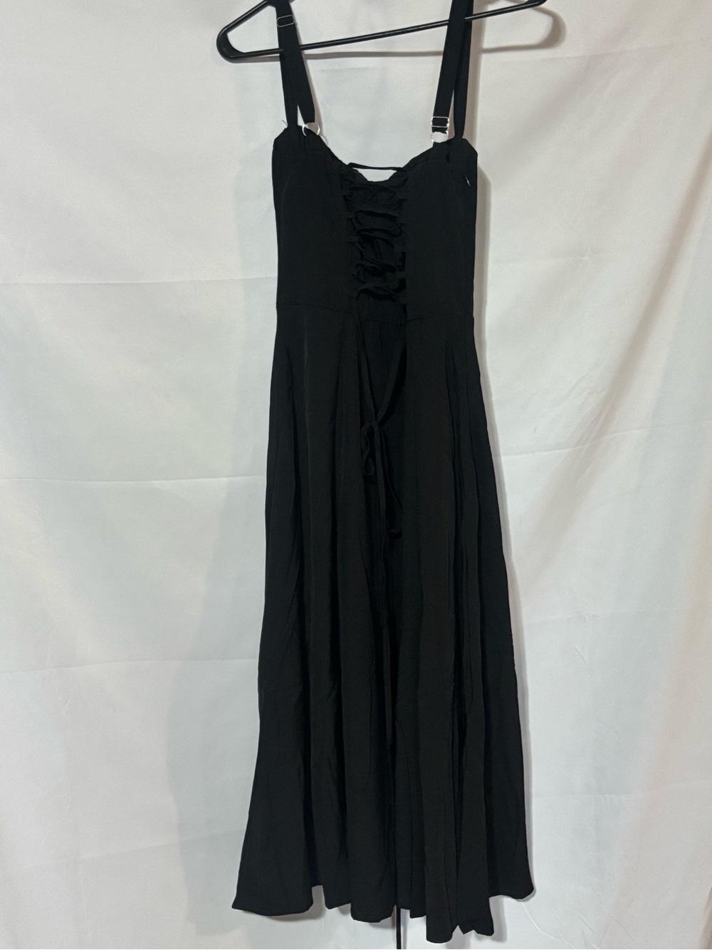 Marthea Women’s Black Midi Casual Sundress Corset Dress Size XS - Picture 7 of 12